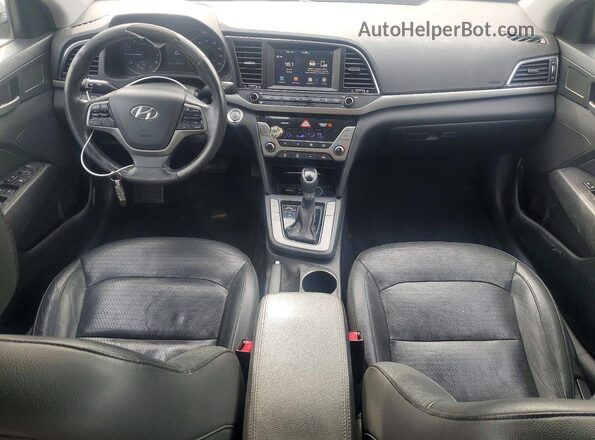 5NPD84LF9HH006296 2017 HYUNDAI ELANTRA Silver Dashboard view
