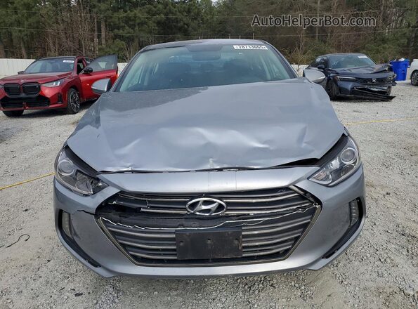 5NPD84LF9HH006296 2017 HYUNDAI ELANTRA Silver Front view