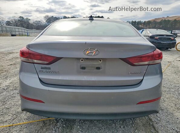 5NPD84LF9HH006296 2017 HYUNDAI ELANTRA Silver Rear view