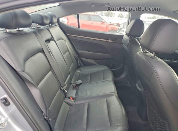 5NPD84LF9HH006296 2017 HYUNDAI ELANTRA Silver Rear seats view