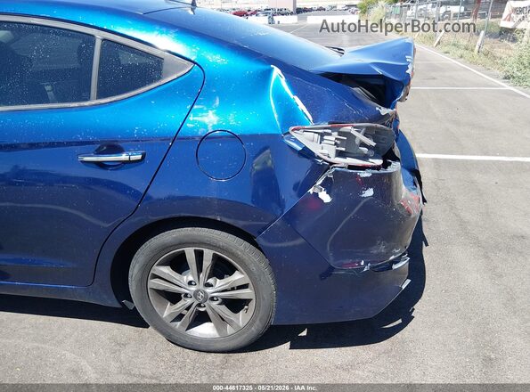 5NPD84LF9HH043669 2017 HYUNDAI ELANTRA Blue Front view