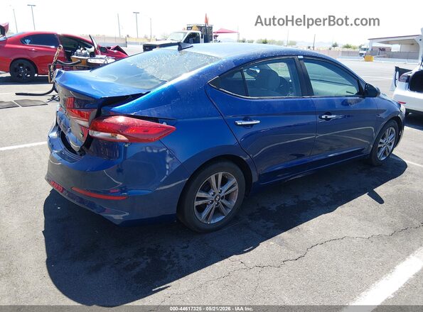 5NPD84LF9HH043669 2017 HYUNDAI ELANTRA Blue Rear right