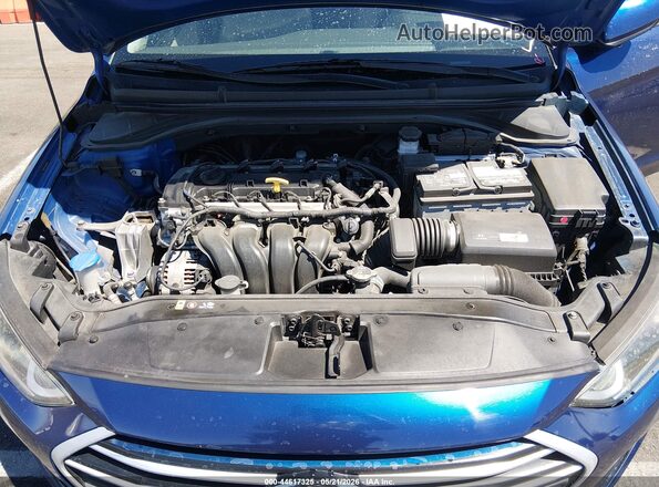 5NPD84LF9HH043669 2017 HYUNDAI ELANTRA Blue Rear view