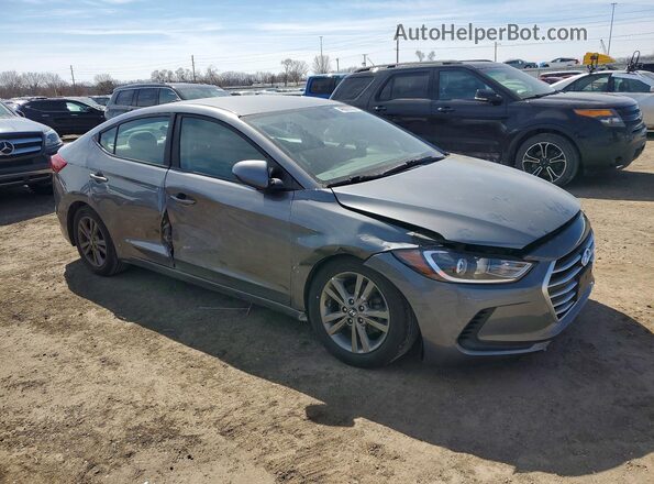 5NPD84LF9JH248656 2018 HYUNDAI ELANTRA Gray Delantero derecho