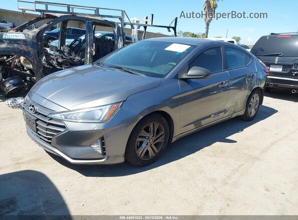 5NPD84LF9KH444503 2019 HYUNDAI ELANTRA Gray Przód lewy