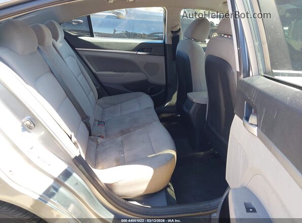 5NPD84LF9KH444503 2019 HYUNDAI ELANTRA Gray Widok naklejki z numerem VIN