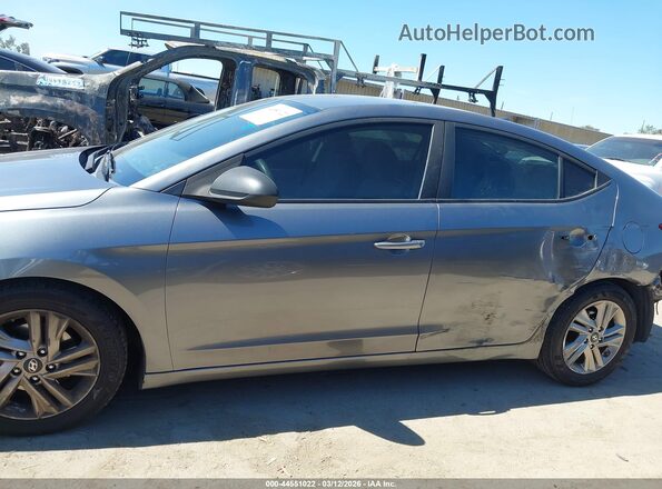 5NPD84LF9KH444503 2019 HYUNDAI ELANTRA Gray 