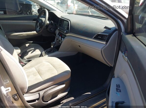 5NPD84LF9KH444503 2019 HYUNDAI ELANTRA Gray Widok wnętrza z przodu
