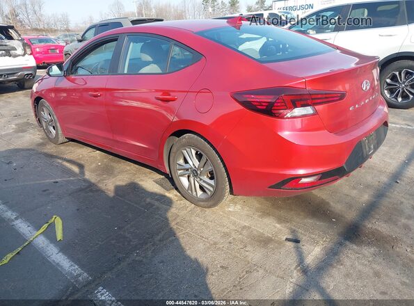5NPD84LF9KH470194 2019 HYUNDAI ELANTRA Red უკანა მარცხენა