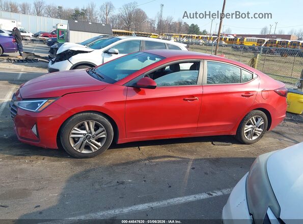 5NPD84LF9KH470194 2019 HYUNDAI ELANTRA Red სალონის 360-გრადუსიანი ხედი