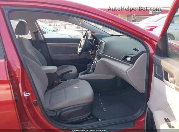 5NPD84LF9KH470194 2019 HYUNDAI ELANTRA Red წინა სალონის ხედი