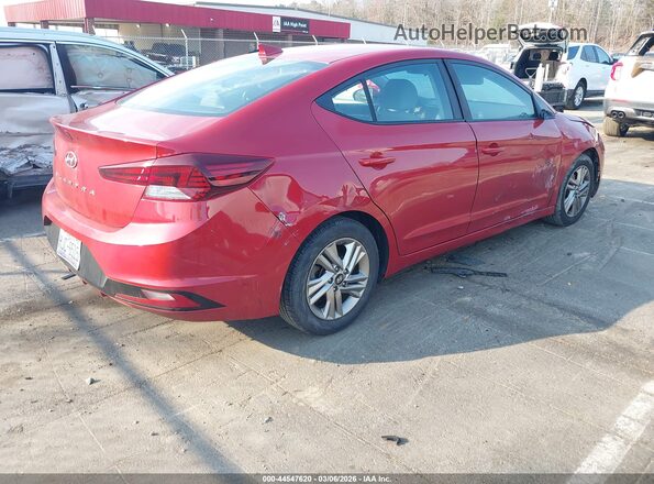 5NPD84LF9KH470194 2019 HYUNDAI ELANTRA Red უკანა მარჯვენა