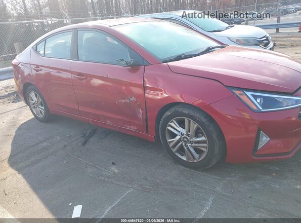 5NPD84LF9KH470194 2019 HYUNDAI ELANTRA Red წინა ხედი