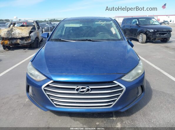5NPD84LFXHH124289 2017 HYUNDAI ELANTRA Blue Vista del cuadro de instrumentos