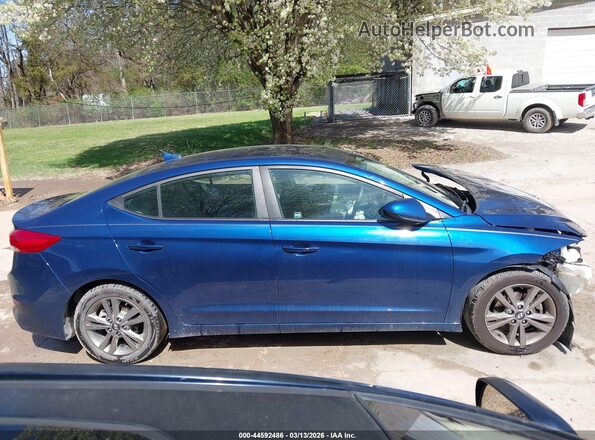 5NPD84LFXJH369714 2018 HYUNDAI ELANTRA Blue Սալոնի հետևի տեսք