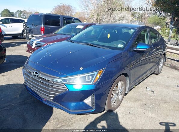 5NPD84LFXLH573139 2020 HYUNDAI ELANTRA Blue Առջևի ձախ երեք քառորդ տեսարան