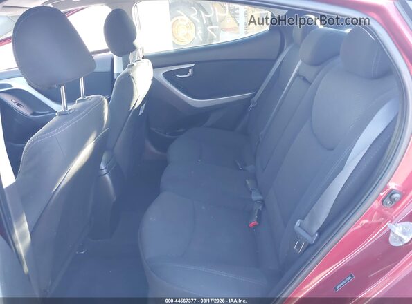 5NPDH4AE0GH729866 2016 HYUNDAI ELANTRA Red Vista de la etiqueta del VIN