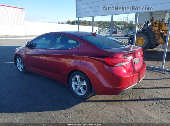 5NPDH4AE0GH729866 2016 HYUNDAI ELANTRA Red Trasero izquierdo