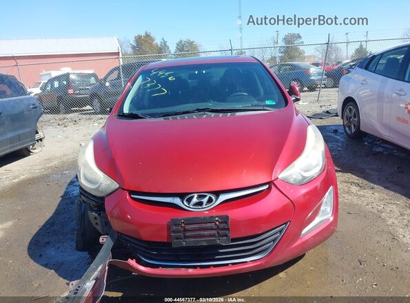 5NPDH4AE0GH729866 2016 HYUNDAI ELANTRA Red Vista interior trasera