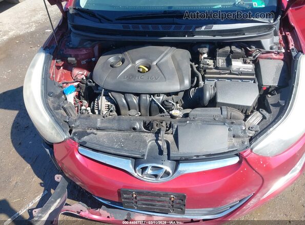 5NPDH4AE0GH729866 2016 HYUNDAI ELANTRA Red Vista trasera