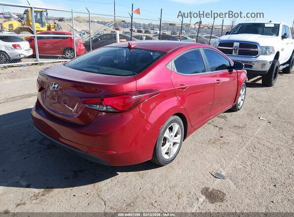 5NPDH4AE0GH766190 2016 HYUNDAI ELANTRA Red Trasero derecho