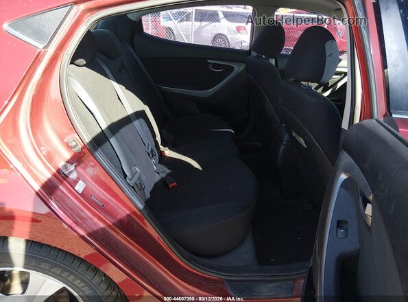 5NPDH4AE0GH766190 2016 HYUNDAI ELANTRA Red Vista de la etiqueta del VIN
