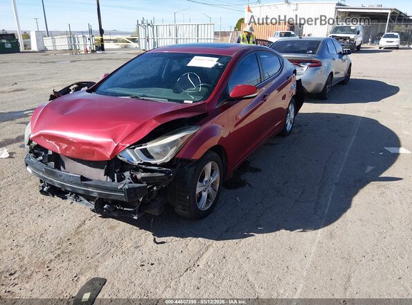 5NPDH4AE0GH766190 2016 HYUNDAI ELANTRA Red Vista tres cuartos delantera izquierda