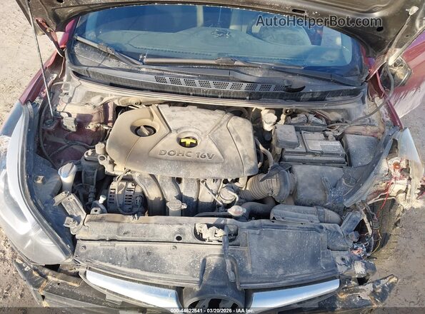 5NPDH4AE1GH730055 2016 HYUNDAI ELANTRA Maroon Вид ззаду