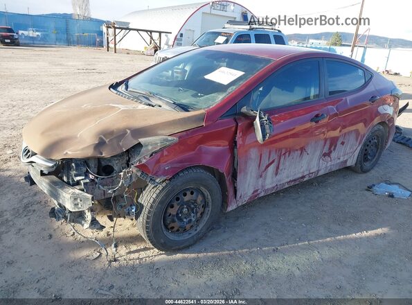 5NPDH4AE1GH730055 2016 HYUNDAI ELANTRA Maroon Передня ліва чверть