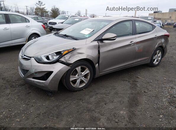 5NPDH4AE3GH770251 2016 HYUNDAI ELANTRA Beige Front left