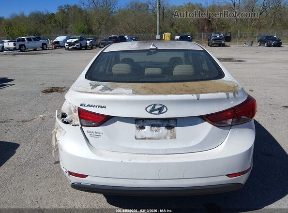 5NPDH4AE3GH786482 2016 HYUNDAI ELANTRA White 