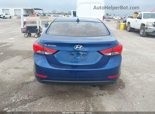 5NPDH4AE4GH702069 2016 HYUNDAI ELANTRA Blue 