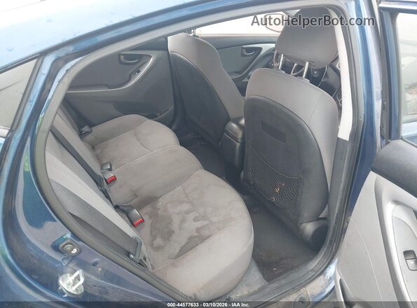5NPDH4AE4GH702069 2016 HYUNDAI ELANTRA Blue VIN sticker view