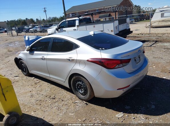 5NPDH4AE4GH705344 2016 HYUNDAI ELANTRA Silver Trasero izquierdo