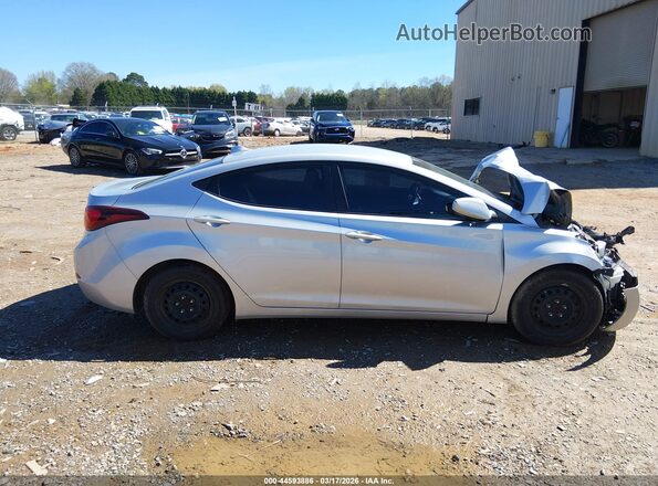 5NPDH4AE4GH705344 2016 HYUNDAI ELANTRA Silver Vista interior trasera