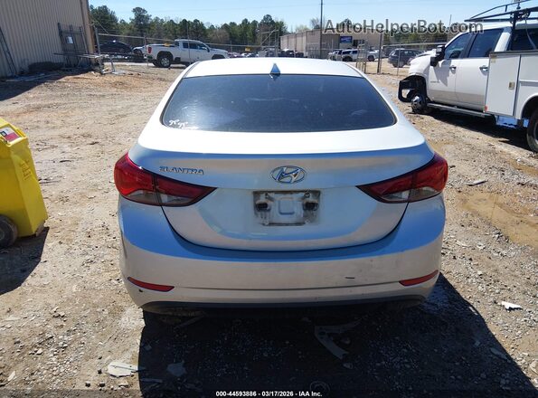 5NPDH4AE4GH705344 2016 HYUNDAI ELANTRA Silver 
