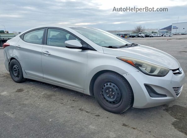 5NPDH4AE4GH716165 2016 HYUNDAI ELANTRA Silver Front right
