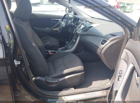 5NPDH4AE5GH788668 2016 HYUNDAI ELANTRA Black Вид салону спереду