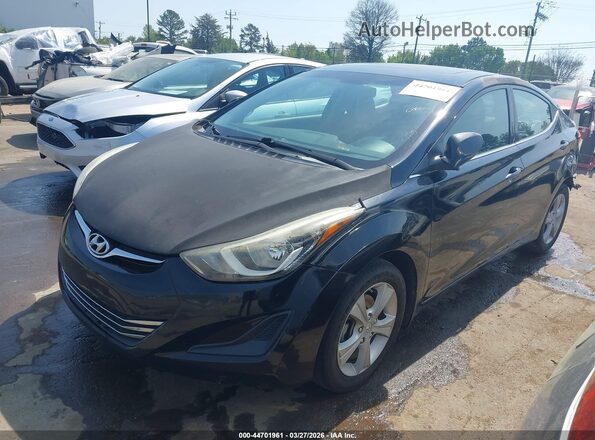 5NPDH4AE5GH788668 2016 HYUNDAI ELANTRA Black Передня ліва чверть