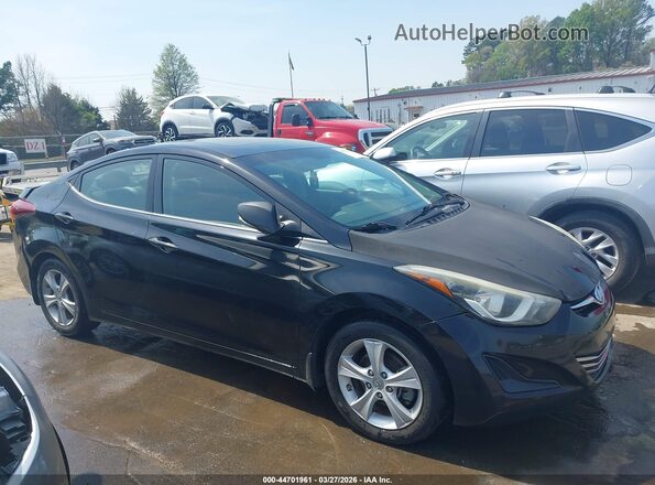 5NPDH4AE5GH788668 2016 HYUNDAI ELANTRA Black Вид задньої частини салону