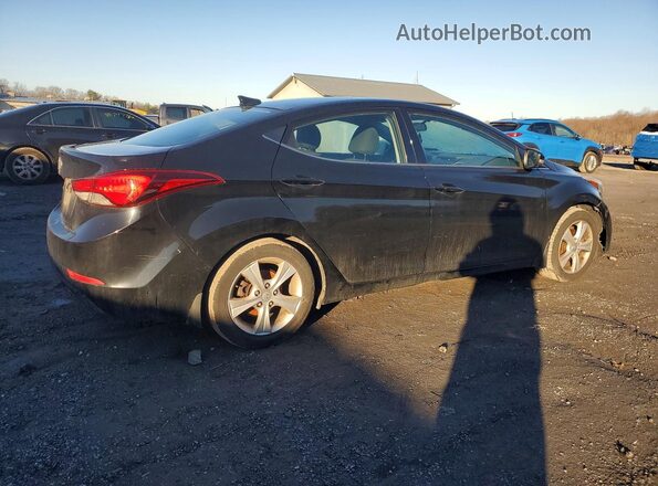 5NPDH4AE6GH730181 2016 HYUNDAI ELANTRA Черный Задняя правая четверть