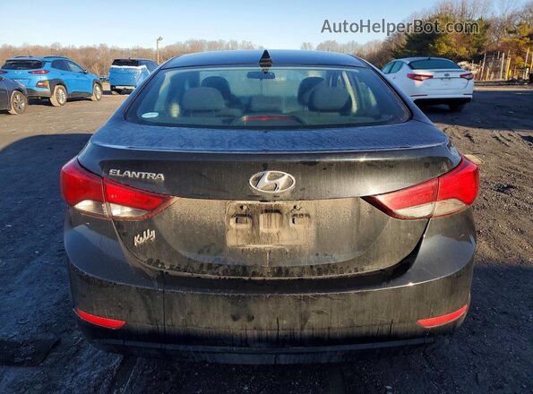 5NPDH4AE6GH730181 2016 HYUNDAI ELANTRA Черный Вид сзади