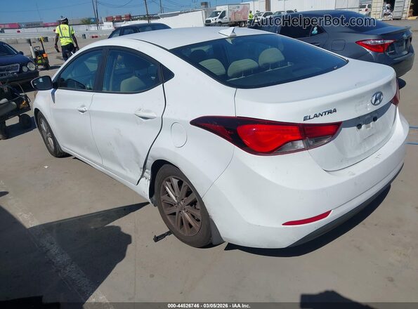 5NPDH4AE7GH707573 2016 HYUNDAI ELANTRA White Tył lewy