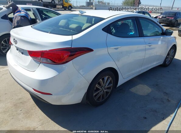 5NPDH4AE7GH707573 2016 HYUNDAI ELANTRA White Tył prawy