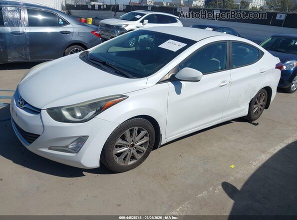 5NPDH4AE7GH707573 2016 HYUNDAI ELANTRA White Przód lewy