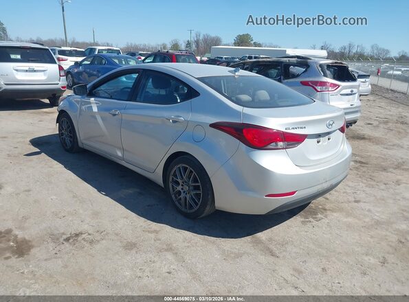 5NPDH4AE7GH765196 2016 HYUNDAI ELANTRA Silver Задня ліва чверть