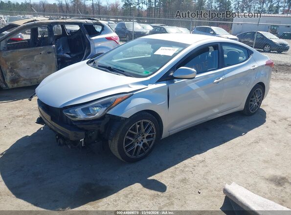 5NPDH4AE7GH765196 2016 HYUNDAI ELANTRA Silver Передня ліва чверть