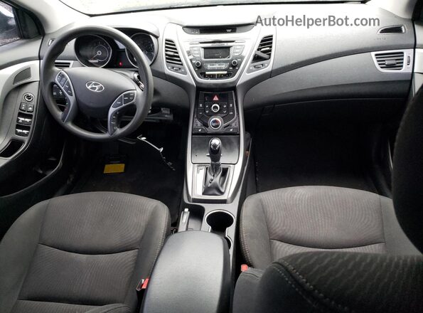 5NPDH4AE7GH779681 2016 HYUNDAI ELANTRA White Вид панелі приладів