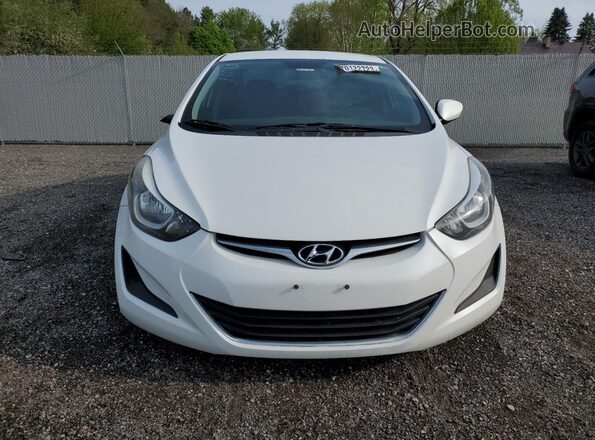 5NPDH4AE7GH779681 2016 HYUNDAI ELANTRA White Вид спереду