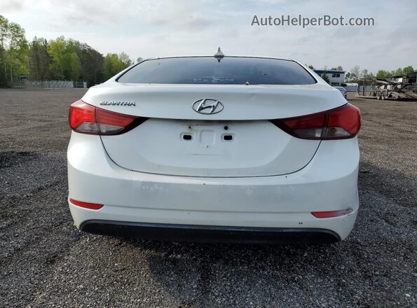 5NPDH4AE7GH779681 2016 HYUNDAI ELANTRA White Вид ззаду
